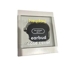 Heyday Black Silicone Earbud Case Fits Airpod Gen 3 New! Wireless Charge Comp